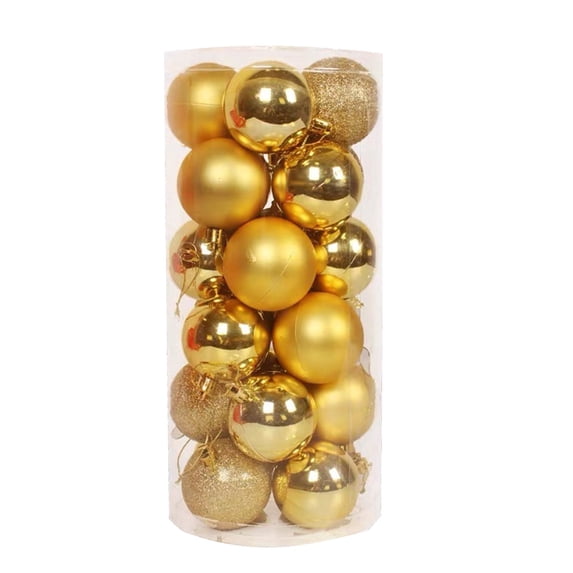 Christmas Ball Ornaments 24-Pack Shatterproof, Hanging Balls for Christmas Tree Holiday Decor by OVFUIZ