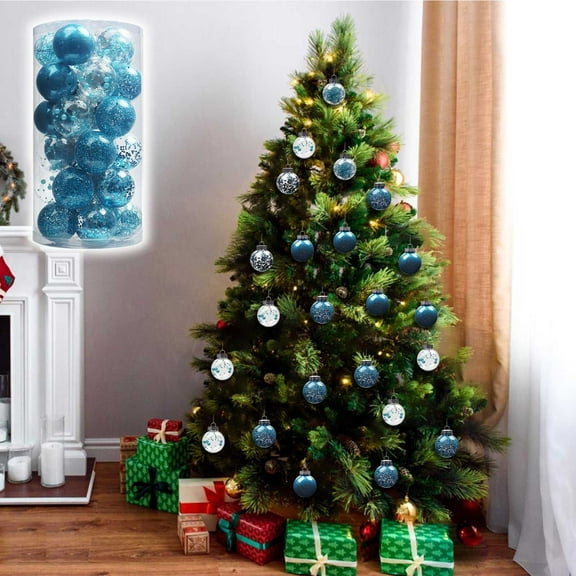 Christmas Ball Ornaments - 30Pcs Christmas Xmas Tree Bauble Hanging Home Party Ornament Decor 6cm Christmas Decorations