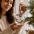 thumbnail image 1 of Christmas Ball Ornaments, 3D Bird Spherical Hanging Decor, Christmas Tree Decoration for Home Party, 1 of 7