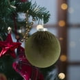 Christmas Ball Ornaments, 4pcs 5.91inch Extra Large Velvet Christmas