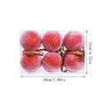 thumbnail image 1 of Christmas Ball Ornaments 6 Pcs - 2 inch Large Shatterproof Christmas Balls, Imitation Frost Decorations Indoor, Classic Holiday Party Hanging Ornaments for Xmas Tree, Wreath, Vines, Red, 1 of 7