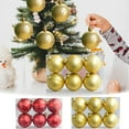 thumbnail image 1 of Christmas Ball Ornaments 6Pcs 2.36inch Christmas Tree Decorations Set Shatterproof Small Gold Christmas Ornaments Balls with Hanging Loop for Holiday Party Wreath Xmas Tree Decor, 1 of 8