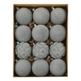 thumbnail image 1 of Christmas Ball Ornaments! Fwttom Christmas Tree Decorations Ball Ornaments, 12 PCS Velvet Christmas Balls Flocked Christmas Tree Ornaments Plastic Balls Xmas Decorative Hanging Ornaments 3.15 Inch, 1 of 6
