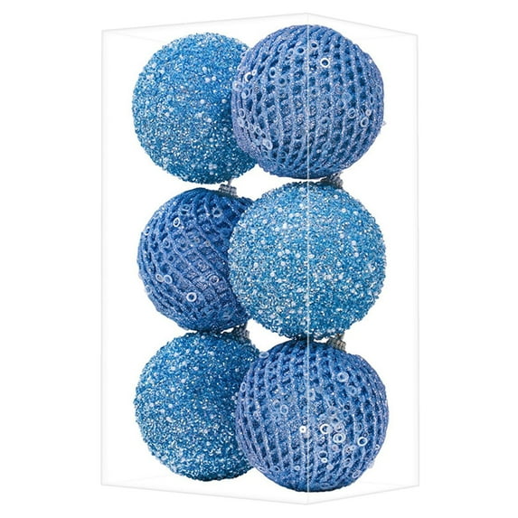 Christmas Ball Ornaments,Glitter Sequin Foam Ball Shatterproof Christmas Decorations Tree Balls Xmas Hanging Balls for Xmas Trees Wedding Party Holiday Decorations