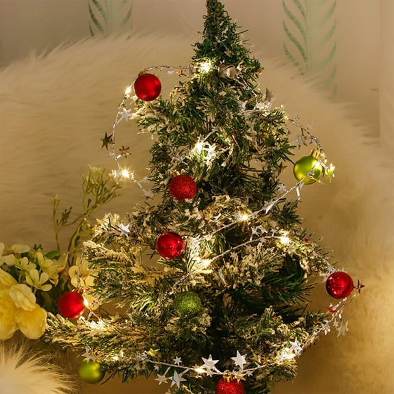 Christmas Ball Ornaments LED Lights String Bright Christmas Ornaments Shatterproof Glitter Xmas Baubles Christmas Ornaments For Tree Home