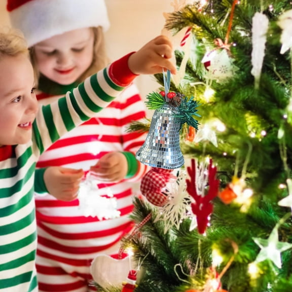 Christmas Ball Ornaments Mirror Glass Hanging Decorations Cute Festive Christmas Tree Decor Holiday Party DIY Tree Accessories