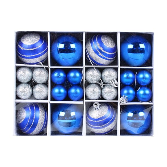 Christmas Ball Ornaments Set – 40PCS Shatterproof Hanging Baubles in Gift Box, Painted & Plated Finish for Tree, Window, Party, or Wedding Décor