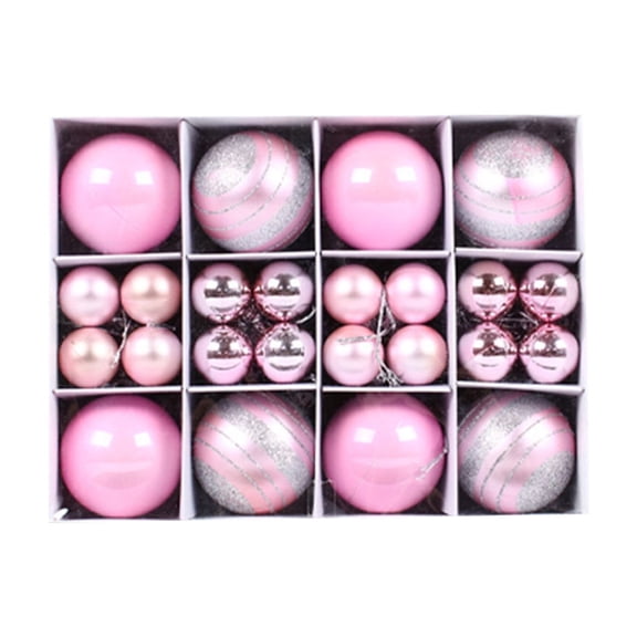 Christmas Ball Ornaments Set – 40PCS Shatterproof Hanging Baubles in Gift Box, Painted & Plated Finish for Tree, Window, Party, or Wedding Décor