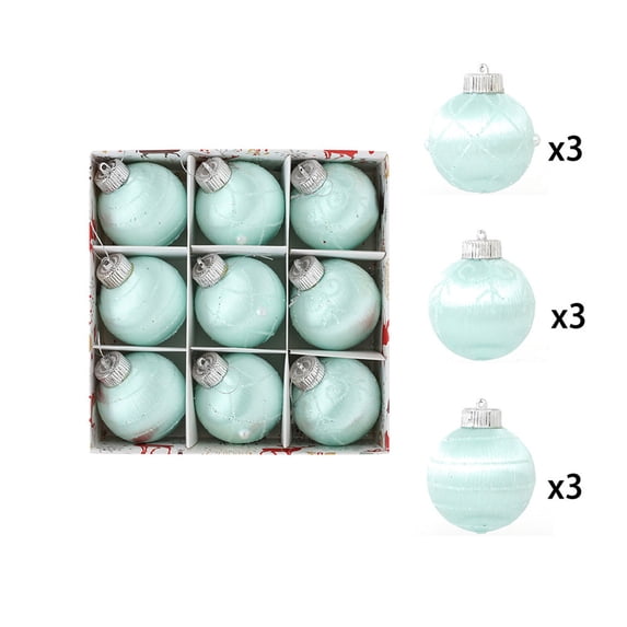 Christmas Ball Ornaments Set – 9PCS Shatterproof Plastic Baubles with Hanging Loops for Tree, Holiday, Party & Gift Decoration