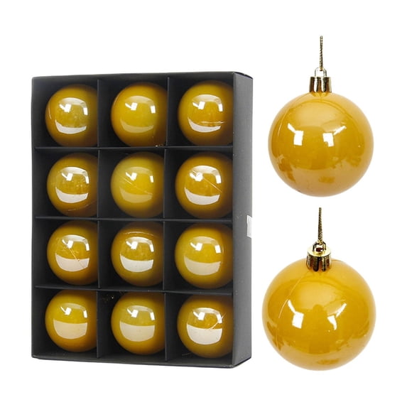 Christmas Ball Ornaments Set Christmas Tree Ornaments, Glossy Hanging Baubles Assorted Finishes for Tree, Home Decor Holiday Seasonal Party Display