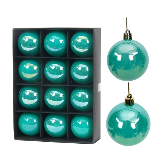 Christmas Ball Ornaments Set Christmas Tree Ornaments, Glossy Hanging Baubles Assorted Finishes for Tree, Home Decor Holiday Seasonal Party Display