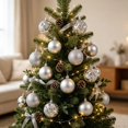 thumbnail image 1 of Christmas Ball Ornaments Set, Shatterproof Baubles for Tree Decor, Assorted Hanging Decorations for Holiday Parties, 1 of 5