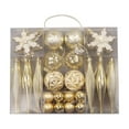 thumbnail image 1 of Christmas Ball Ornaments Sets 40pcs Christmas Special Shaped Decorative In Christmas Tree Decoration Supplies Pendants Christmas Painted Combination, 1 of 7