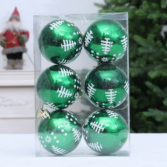 Christmas Ball Ornaments Xmas Plastic Stripe Hanging Ball For Christmas Tree Party Decoration Supplies