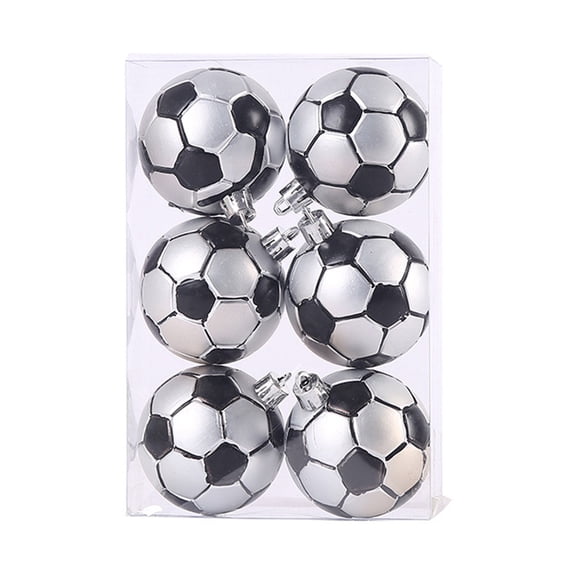 Christmas Ball Ornaments Xmas Tree Ball Decorations for Xmas Holiday Sports Theme Party Basketball Party Supplies Soccer Ball Baseball Hanging Ornaments
