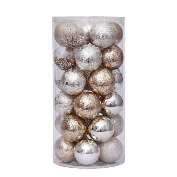 Christmas Ball Pendant, Shatterproof Decorative Christmas Tree Pendants Hanging Christmas Baubles Balls Ornaments Set Pack of 30 pcs for Holiday Party Decor