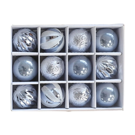 Christmas Ball Set – 12pcs Holiday Decoration Balls for Xmas Tree, Party Decor, Christmas Tree Decorations