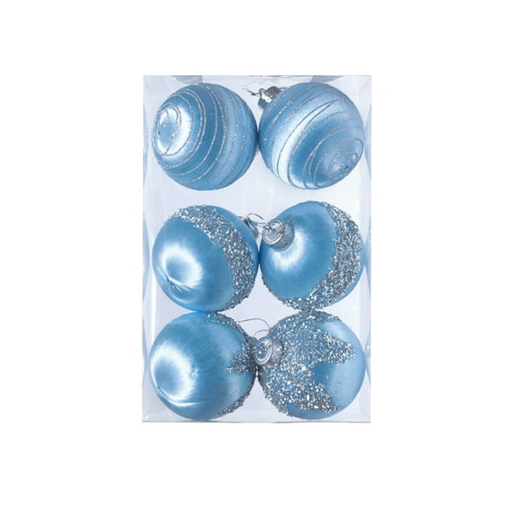 Christmas Ball Set, Scene Layout, Christmas Tree Decoration Hanging Ball Box Pendant, Lightweight and Frim Material