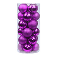 thumbnail image 1 of Christmas Ball Shatterproof Christmas Tree Decoration Ball Christmas Ball Ornaments Holiday Wedding Party Decoration Ball - Purple 4CM, 1 of 5