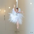 thumbnail image 1 of Christmas Ballet Girl Hanging Ornament - Soft Simulation Yarn Skirt, Detailed Performer Design, Ideal for Tree Decor, Lightweight Durable, Great for Holiday Gifting, G, 7.09*3.15in, 1 of 3