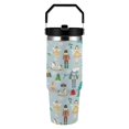 thumbnail image 1 of Christmas Ballet Nutcracker Prince Fairy Mouse Green 30 oz Stainless Steel Tumbler with Handle， Insulated Travel Coffee Mugs Cup Gifts for Men Women Kids, 1 of 8