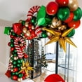 thumbnail image 1 of Christmas Balloon Arch Green Gold Red Box Candy Balloons Garland Cone Explosion Star Foil Balloons, 1 of 8