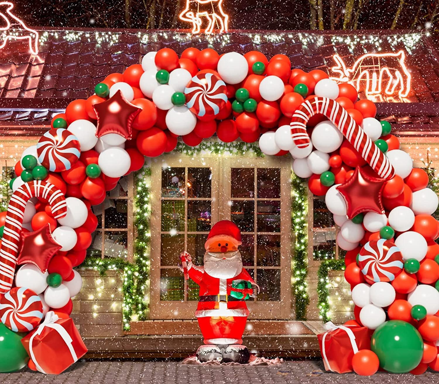 Christmas Balloon Arch Kit - Party Balloon Garland Set With Assorted Colors & Sizes - View #6