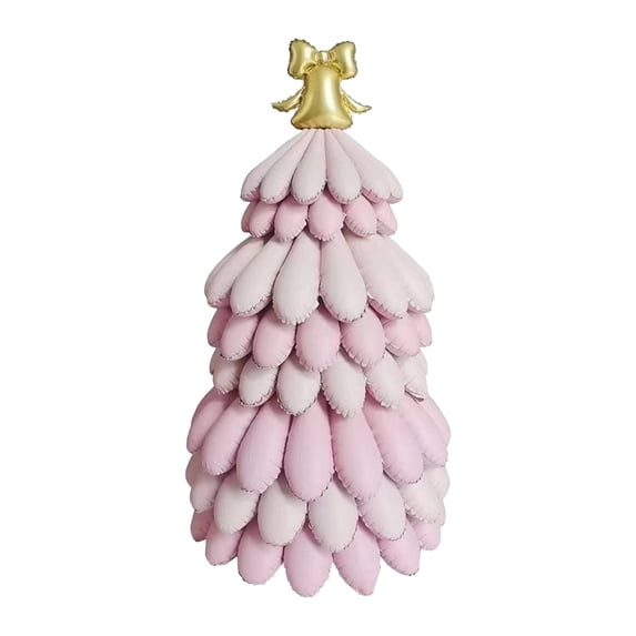 Christmas Balloons Tree 3D Christmas Tree Balloon Xmas Party Decorations, Self-Standing Balloon Inflatable with Air Mylar Foil Balloons for Christmas Party Indoor Decor 51Inch