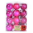 thumbnail image 1 of Christmas Balls,24 Pcs Shatterproof Christmas Ball Hanging Ball for Xmas Tree Party Decoration Frosted Christmas Ball, Matte, Shiny Christmas Ball, 3cm/1.18'', 1 of 6
