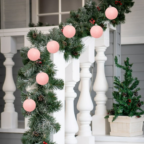 Christmas Balls Christmas Tree Ornaments,YgkuHd Christmas Decoration Balls Macaron Color Dusts Frosted Balls Christmas Tree Decoration Accessories Party Christmas Balls