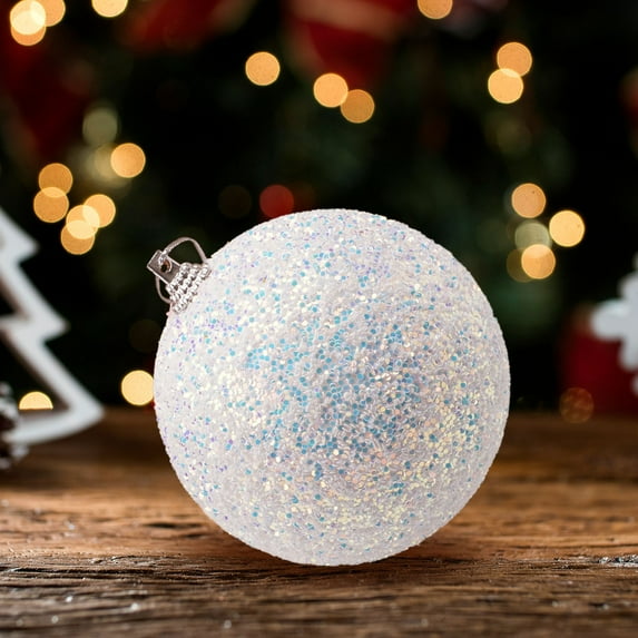 Christmas Balls Clearance,YgkuHd 3.54In Christmas Color Foam Mall Decoration Window Decoration Christmas Tree Pendant Color
