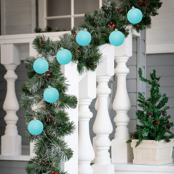 Christmas Balls Clearance,YgkuHd Christmas Decoration Balls Macaron Color Dusts Frosted Balls Christmas Tree Decoration Accessories Party Christmas Balls