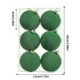 thumbnail image 1 of Christmas Balls Clearance,YgkuHd Velvet Balls Ornaments 6pcs 2.36-Inch For Christmas Tree Baby Shower Girls First Christmas Decorations Birthday Party, 1 of 6