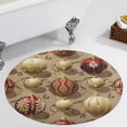 thumbnail image 1 of Christmas Balls Colorful Round Carpet Circle Rug Outdoor Patio Area Rug Washable Large Area Rugs Hallway Room Decor Fitness Mats, 1 of 8