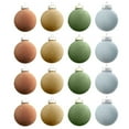 Christmas Balls Flocked Christmas Tree Ball Ornaments Plastic Balls