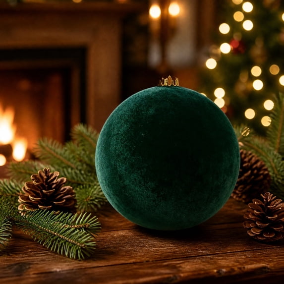 Christmas Balls Ornament Flocking Christmas Ball Hotel Staircase Ceiling Christmas Tree Decoration
