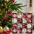 thumbnail image 1 of Christmas Balls Ornament Set, 24pcs Red and Green Shatterproof Decorative Hanging Ornaments, Gift Box Shaped Baubles Christmas Tree Hanging Decorations for Holiday Party Home Décor, 1 of 6