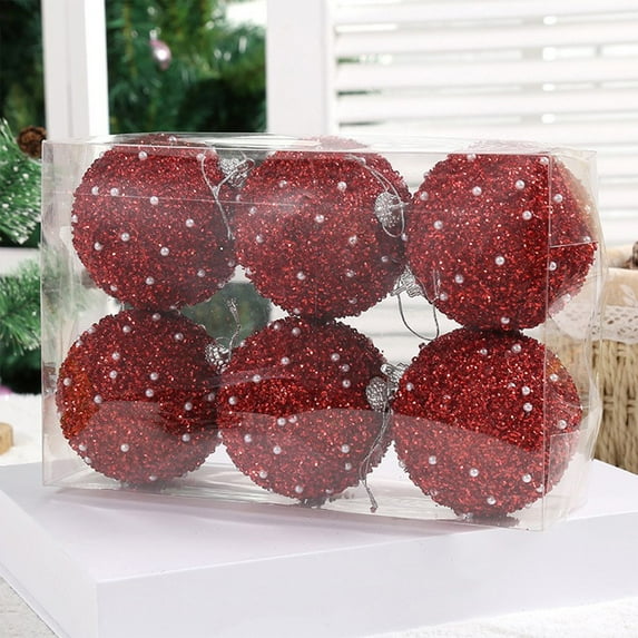 Christmas Balls Ornaments 12 Pcs Holiday Christmas Tree Ornaments Small Balls Indoor and Outdoor Decoration Christmas Merry Home Decorative Ball