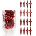 thumbnail image 1 of Christmas Balls Ornaments,16pcs  Special-shaped Electroplated Onion Powder Christmas Tree Ball Hanging Pendant Set for Home Holidy Christmas Tree  Decoration 4.33inch, 1 of 7