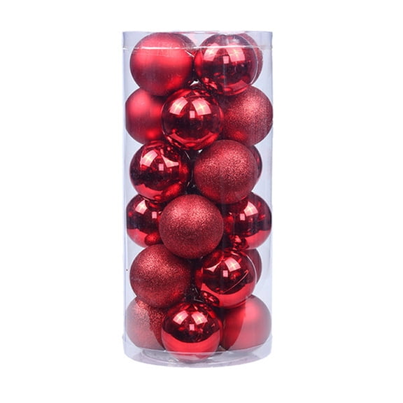 Christmas Balls Ornaments, 24 Pack Shatterproof Festive Wedding Hanging Ornaments Christmas Tree Decoration, 40mm