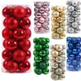 thumbnail image 1 of Christmas Balls Ornaments, 24 Pcs 2.36 Inch/6cm Christmas Tree Decorations for Xmas Tree Hanging, Shatterproof Ball Ornaments for Festival Home Party Decors, 1 of 7