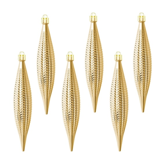 Christmas Balls Ornaments - Christmas Tree Decoration Spindle Ornaments, Shatterproof Balls Ornaments for Xmas Tree Decorations Winter New Year Party Supplies