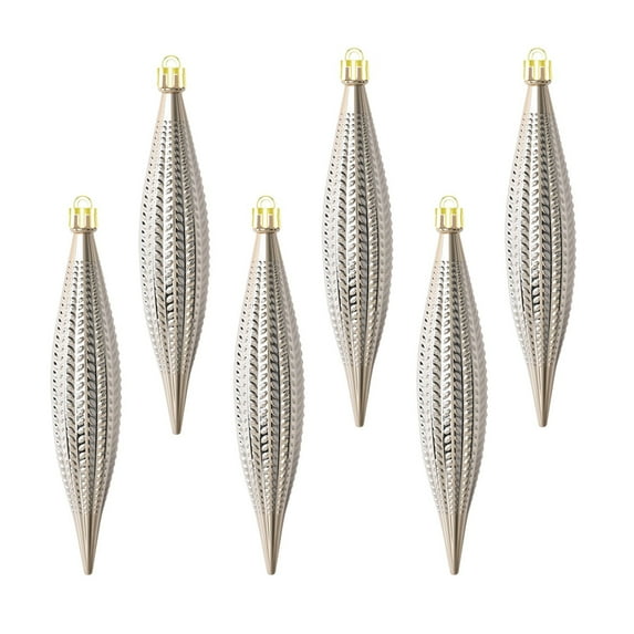 Christmas Balls Ornaments - Christmas Tree Decoration Spindle Ornaments, Shatterproof Balls Ornaments for Xmas Tree Decorations Winter New Year Party Supplies