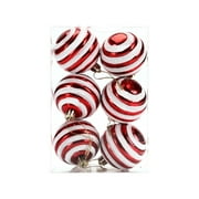 Christmas Balls Ornaments - Plastic Christmas Tree Ornaments Balls, White Green and Red Hanging Decorations, Shatterproof Ornaments for Christmas, Style5