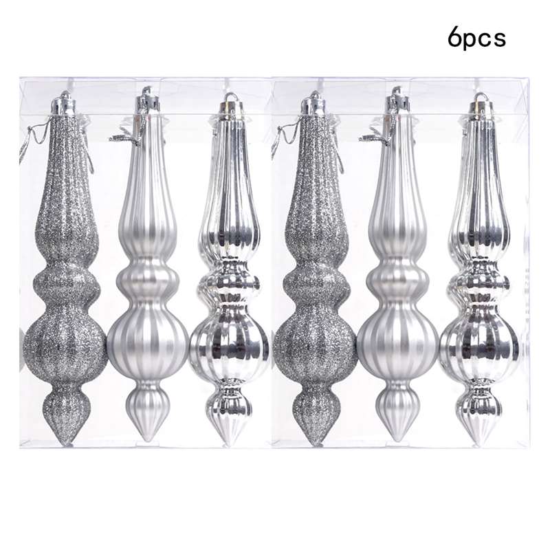 Christmas Balls Ornaments Set, 6PCS Large Shatterproof Christmas Balls
