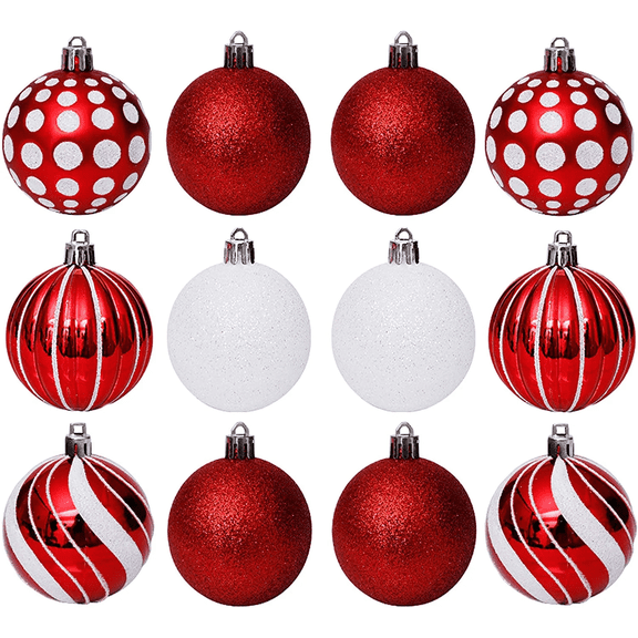 30PCS Christmas Balls Ornaments Shatterproof Christmas Ornaments for Xmas Christmas Tree Decorations, Hanging Christmas Ball Set