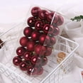 thumbnail image 1 of Christmas Balls Ornaments, Small Shatterproof Christmas Baubles for Xmas Christmas Tree, Hanging Ball for Holiday Wedding Party Decoration (Wine red, 4cm 36pcs), 1 of 2