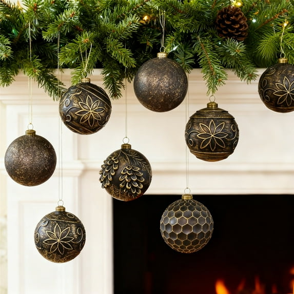 Christmas Balls Ornaments/ Tree Decorations Set, 3.14 Inch, 12PCS, Material, Shatterproof & Durablity, Decor for Christmas Trees, Mantels, Windows, Wreaths, Home, Living Room, Holiday Party