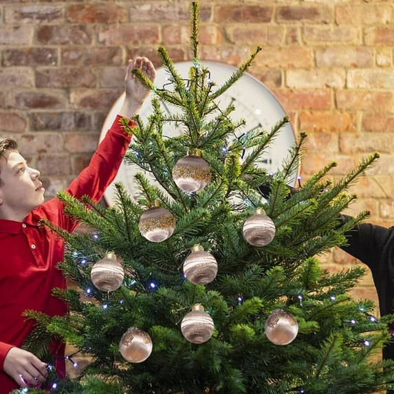 Christmas Balls Ornaments For Xmas Tree 6 Pcs White Christmas Tree Decorations Tree Hanging Balls Christmas Ornaments Muti Color Christmas Balls Ornaments Set Christmas Decorations Indoor For Party