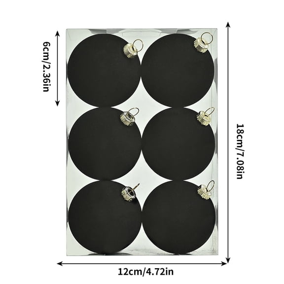 Christmas Balls Ornaments YgkuHd Velvet Balls Ornaments 6pcs 2.36-Inch For Christmas Tree Baby Shower Girls First Christmas Decorations Birthday Party